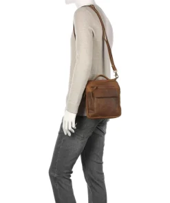 Antic M Umhängetasche Rindsleder braun