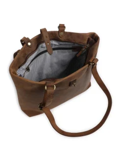 Antic Shopper aufgerautes Rindsleder braun