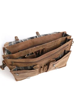 Antico Aktentasche Leder braun