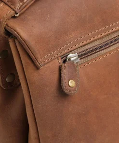 Antico Kuriertasche Leder braun