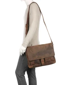 Antico Kuriertasche Leder braun