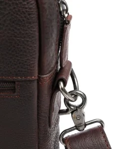 Antique Avery Aktentasche 15″ genarbtes Leder dunkelbraun