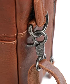 Antique Avery Aktentasche 15″ genarbtes Leder braun