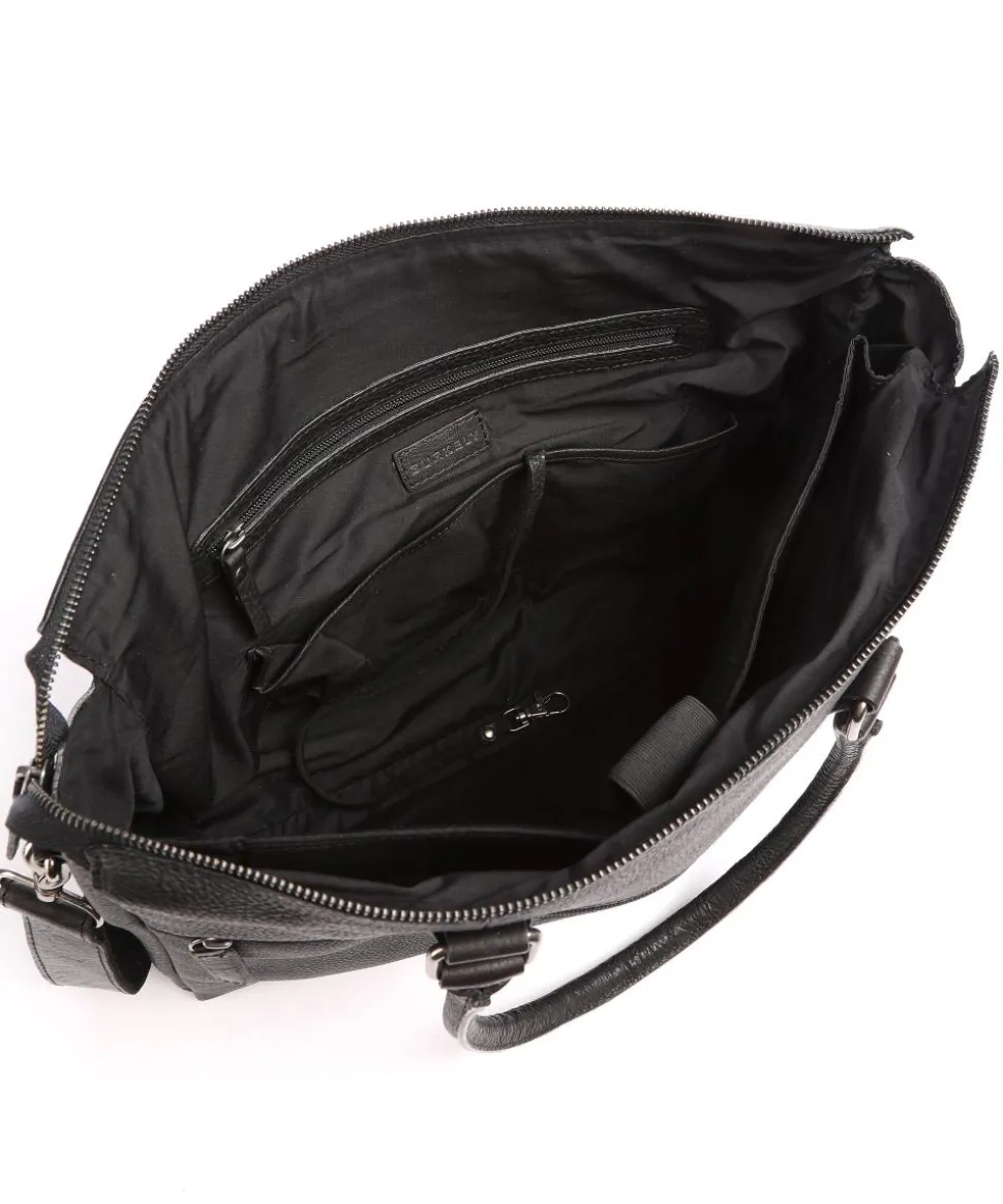 Antique Avery Aktentasche 15.6″ genarbtes Leder schwarz