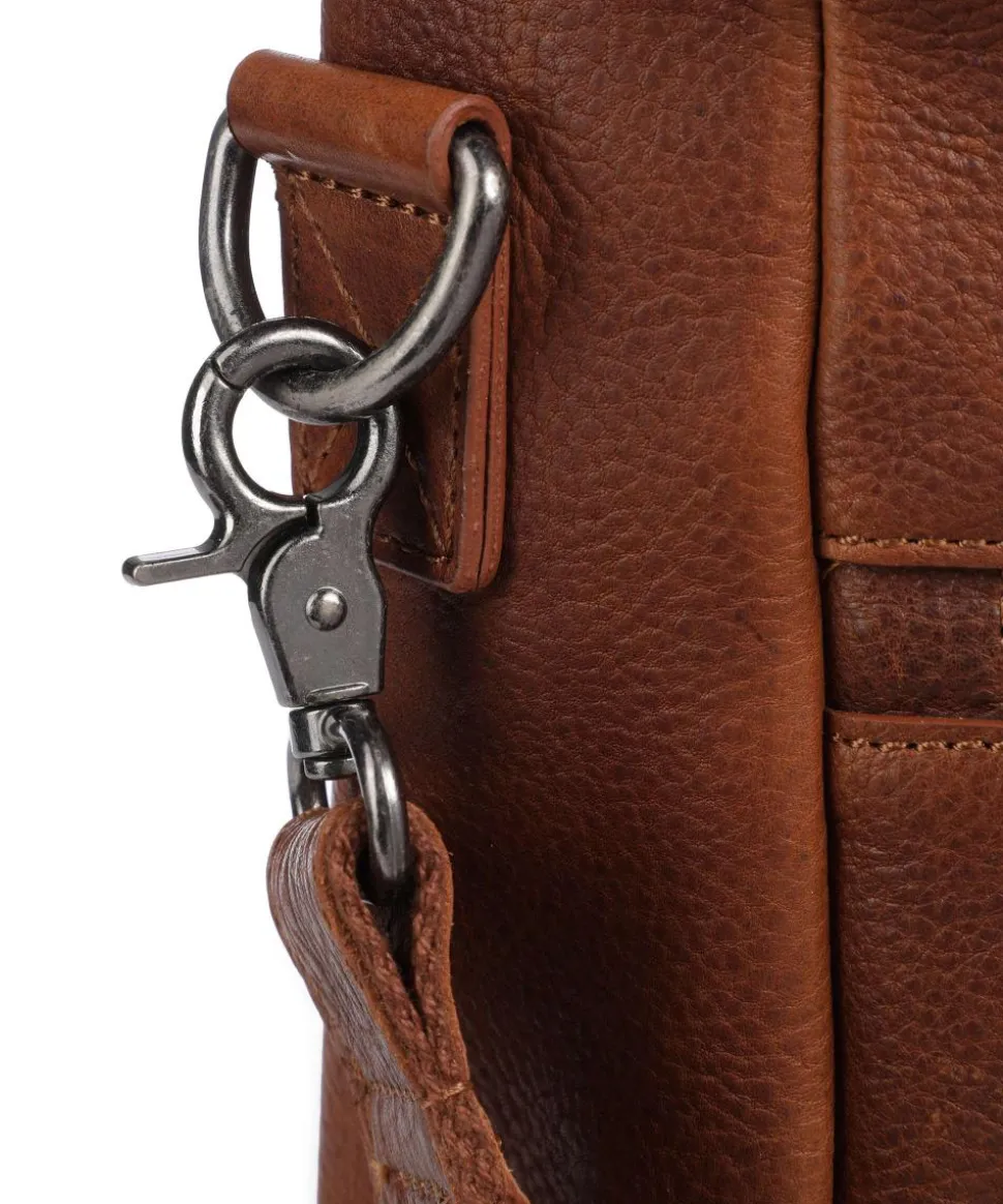 Antique Avery Aktentasche 15.6″ genarbtes Leder cognac