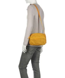 Aoyama Umhängetasche recyceltes Nylon senfgelb