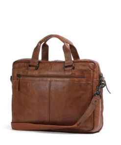 Apache Aktentasche 15″ genarbtes Leder cognac