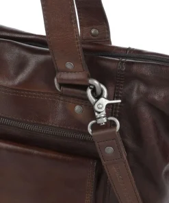 Apache Amina Aktentasche 15″ fein genarbtes Leder dunkelbraun