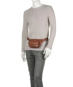 Apache Gürteltasche fein genarbtes Leder braun