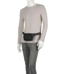 Apache Gürteltasche fein genarbtes Leder schwarz