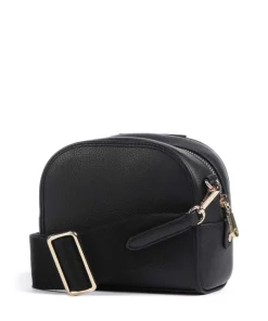 Arden Crescent Umhängetasche genarbtes Rindsleder schwarz/weiß