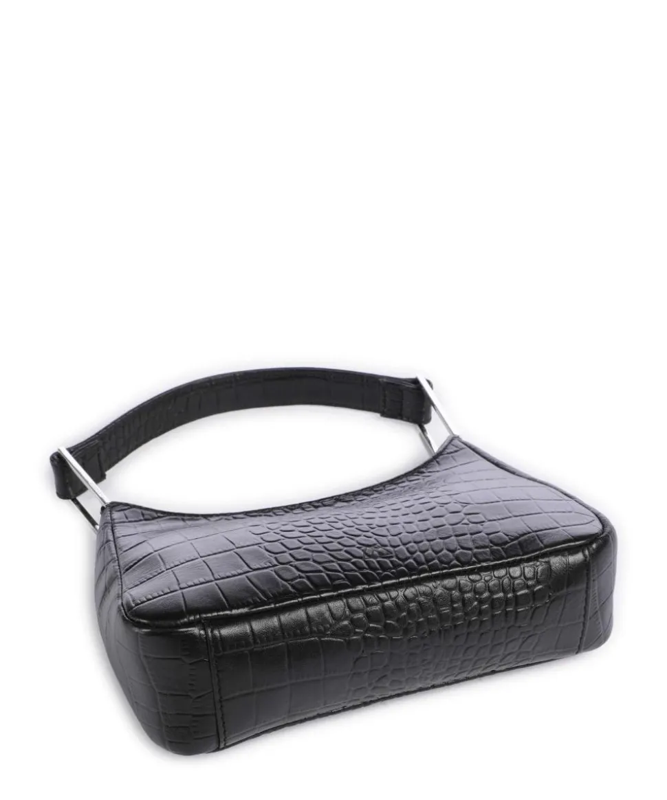 Arialla Handtasche geprägtes Rindsleder schwarz