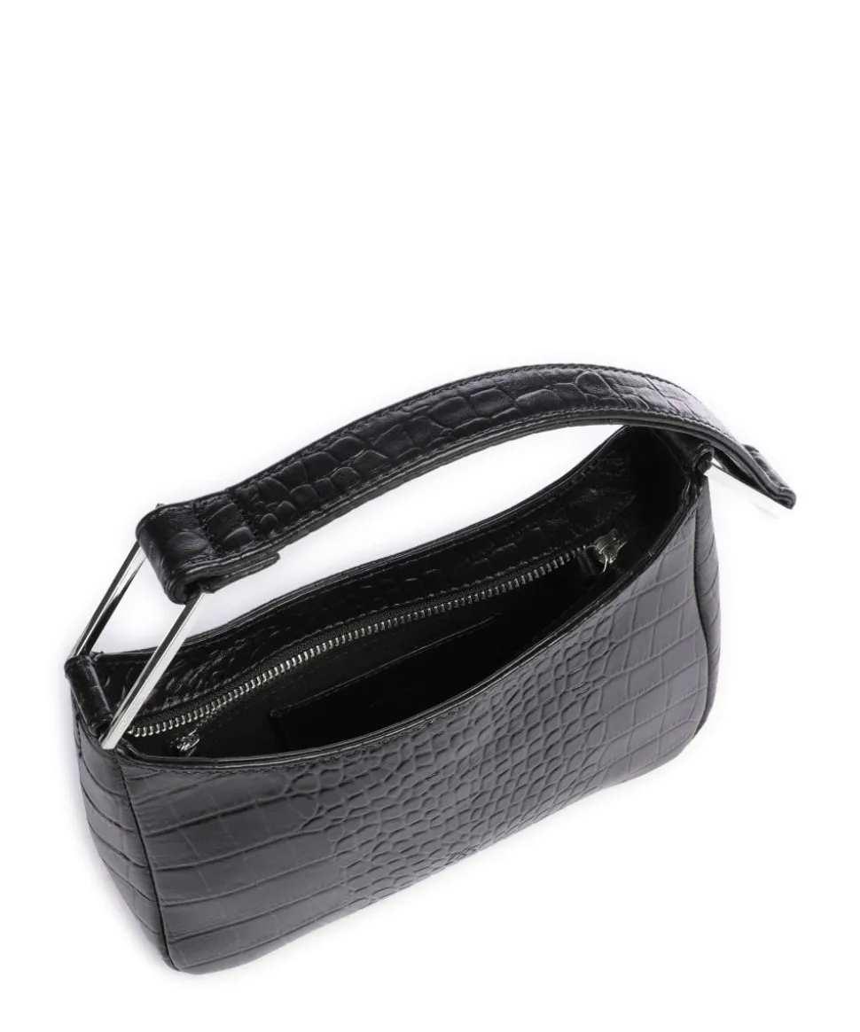 Arialla Handtasche geprägtes Rindsleder schwarz