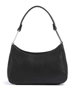 Arialla Schultertasche genarbtes Rindsleder schwarz