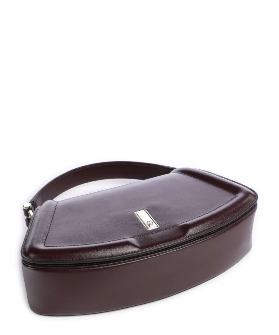 Ariell M Handtasche glattes Rindsleder bordeaux