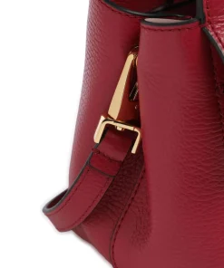 Arlettis Handtasche genarbtes Rindsleder rot