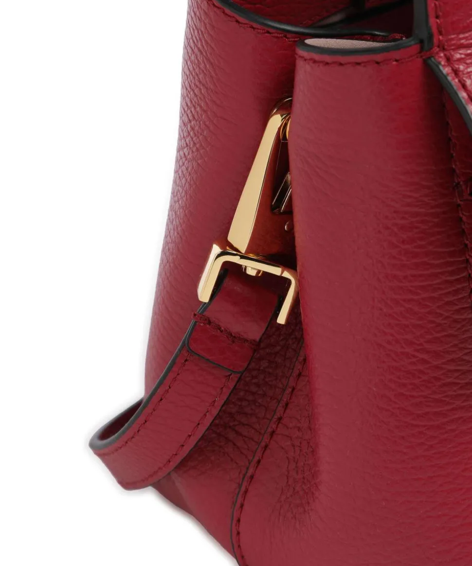 Arlettis Handtasche genarbtes Rindsleder rot