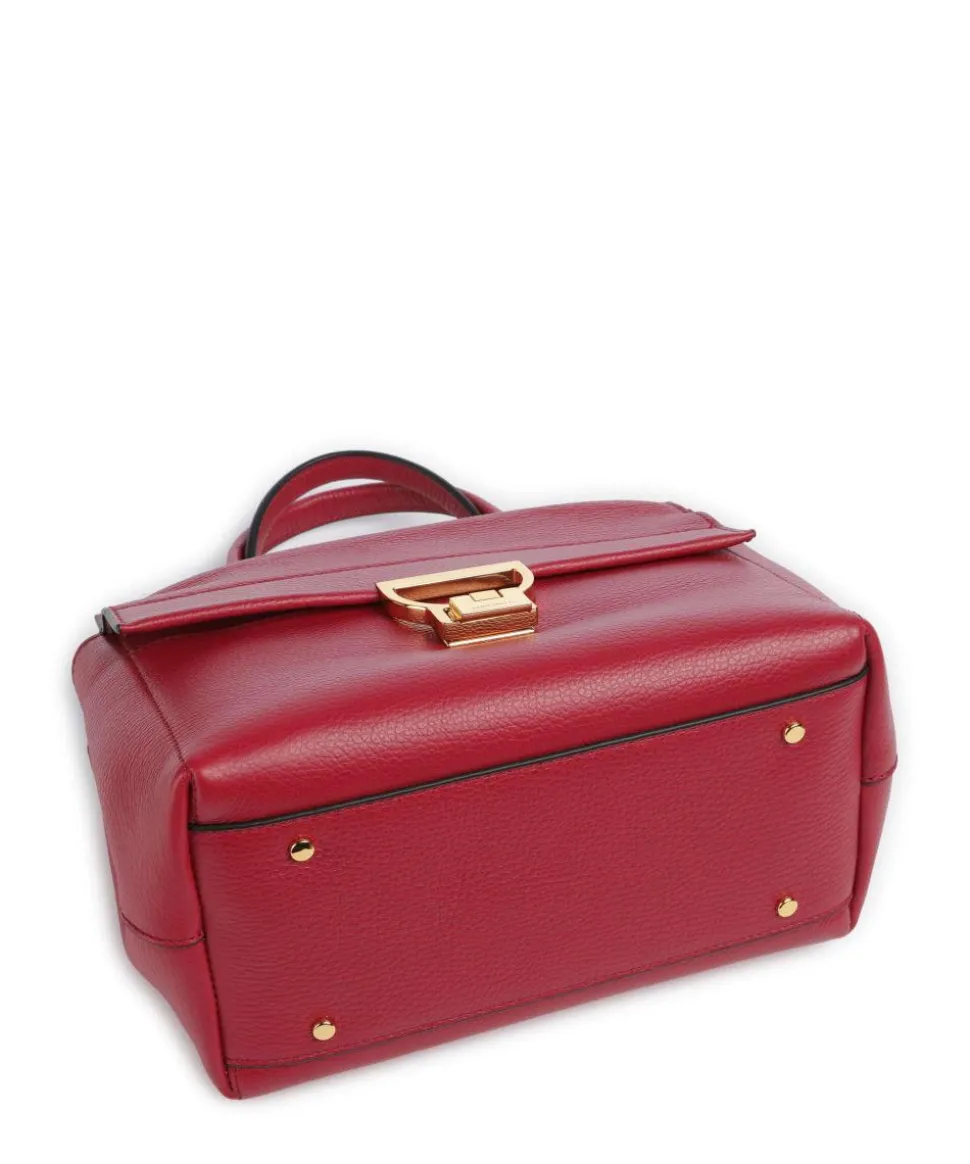 Arlettis Handtasche genarbtes Rindsleder rot