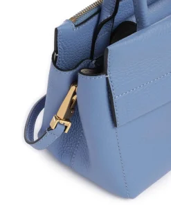 Arlettis Handtasche genarbtes Rindsleder blau