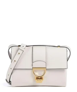 Arlettis Schultertasche genarbtes Leder weiß