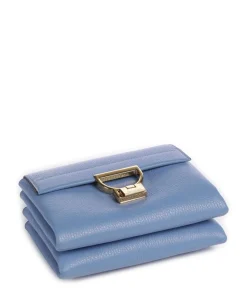 Arlettis Signature Umhängetasche genarbtes Leder blau