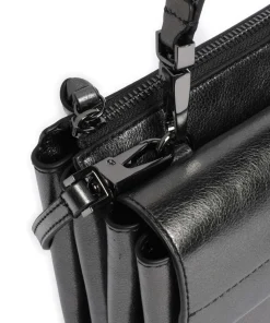 Arlettis Umhängetasche genarbtes Leder anthrazit