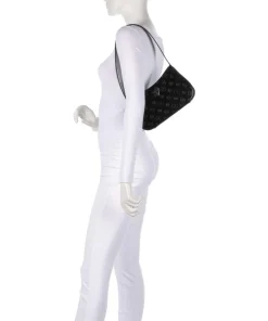 Arnela Schultertasche Lederimitat schwarz