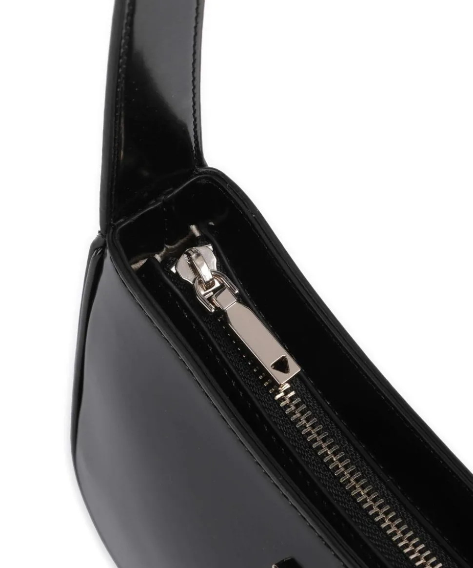 Arnela Schultertasche Lederimitat schwarz