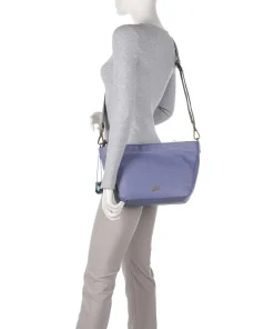 Aruba Vale Schultertasche genarbtes Kalbsleder violett