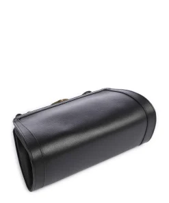 Ascot Frame Aniline Umhängetasche genarbtes Rindsleder schwarz