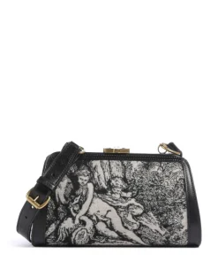 Ascot Frame Venus Wool Jacquard Umhängetasche Textil natur/schwarz