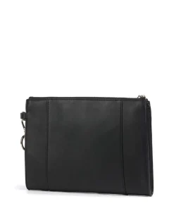 Ashley Clutch fein genarbtes Rindsleder schwarz