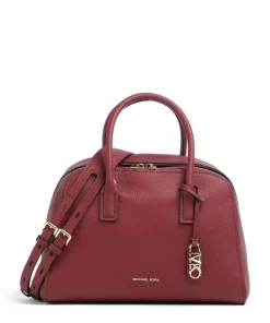 Ashton Medium Handtasche genarbtes Rindsleder wein