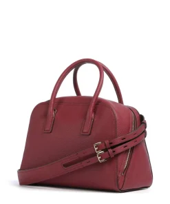 Ashton Medium Handtasche genarbtes Rindsleder wein