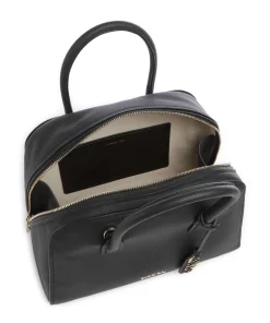 Ashton Medium Handtasche genarbtes Rindsleder schwarz