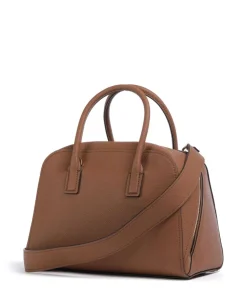 Ashton Medium Handtasche genarbtes Rindsleder braun