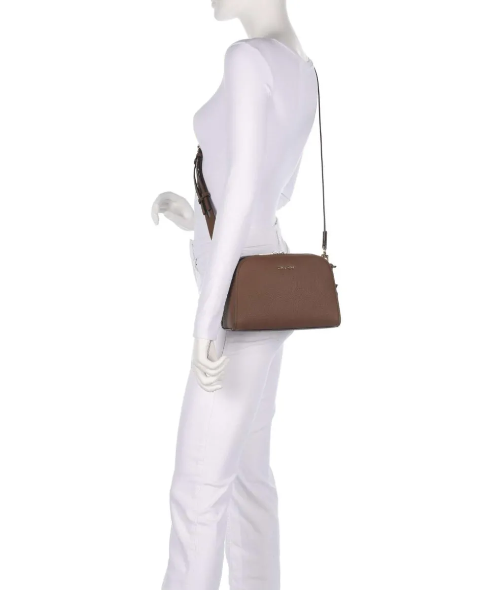 Ashton Small Umhängetasche genarbtes Rindsleder braun