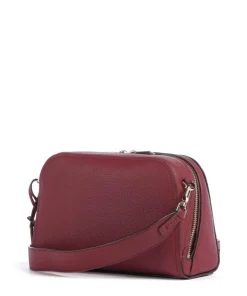 Ashton Small Umhängetasche genarbtes Rindsleder wein