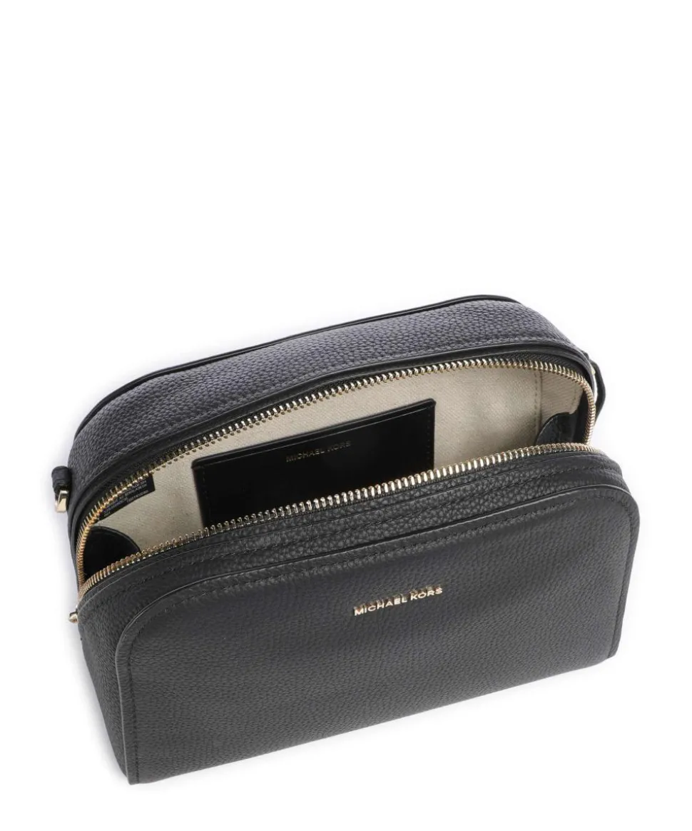 Ashton Small Umhängetasche genarbtes Rindsleder schwarz