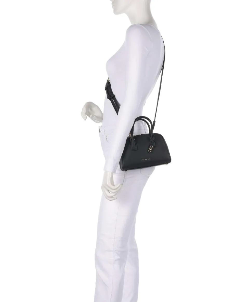 Ashton Umhängetasche genarbtes Rindsleder schwarz