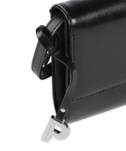 Auguri Umhängetasche Rindsleder schwarz