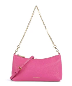 Aura Schultertasche genarbtes Leder fuchsia