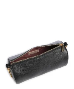 Aura Schultertasche Leder schwarz