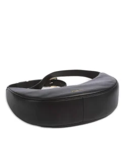 Avra Schultertasche fein genarbtes Rindsleder schwarz