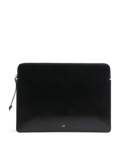 Aya Laptophülle 13″ fein genarbtes Leder schwarz