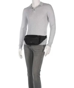 B Icon Gürteltasche recyceltes Polyester schwarz