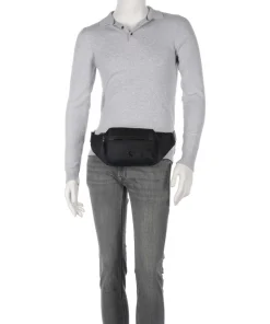 B Icon Gürteltasche recyceltes Polyester schwarz