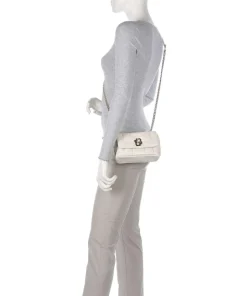 B Icon S Schultertasche Lederimitat weiß