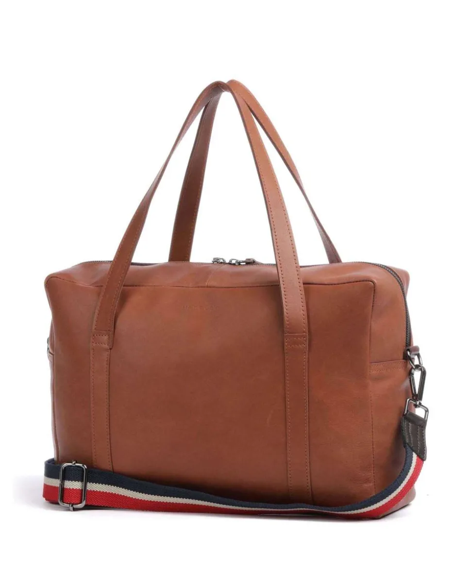 Bague M Shopper fein genarbtes Rindsleder cognac