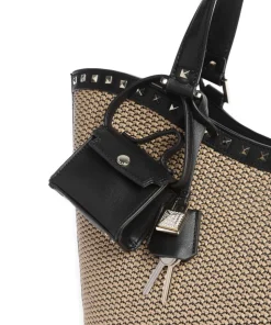 BAGULLA Shopper Papier, Lederimitat natur